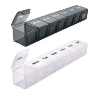 7 Days Travel Pill Box Plastic Pill Case Weekly Medicine Storage Organizer Container Drug Tablet Dispenser Holder Medicine  First Aid Storage