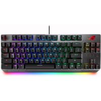 ? ASUS X802 Strix Scope คีย์บอร์ดเกมมิ่งแบบเมคานิคอล สวิตช์ Cherry MX Red คีย์ Ctrl กว้าง เหมาะสำหรับเกม FPS ?