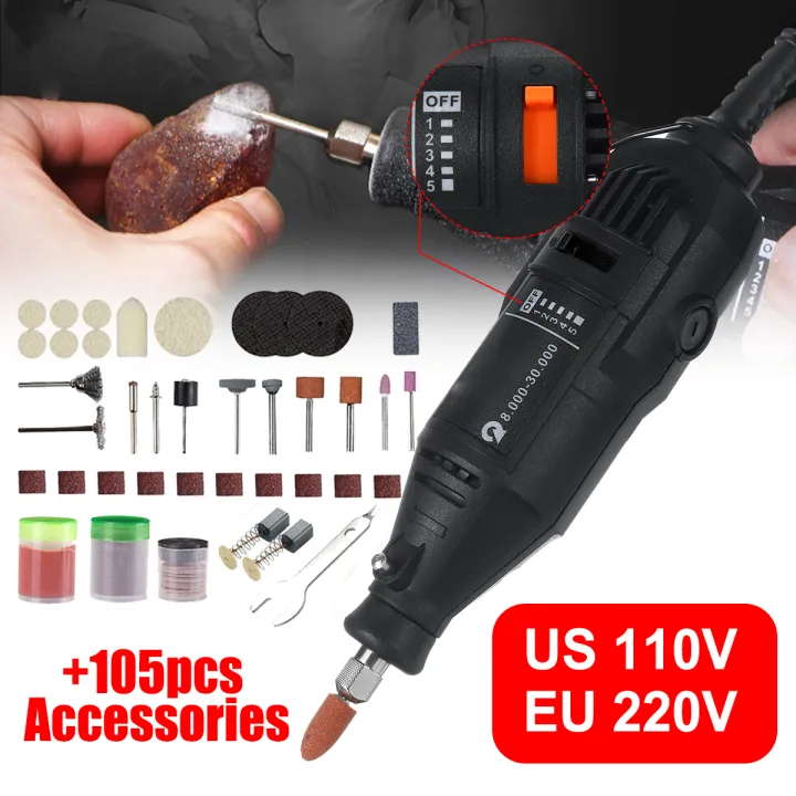 Portable Mini Electric Rotary Tool Speed Adjustable Electric Polishing ...