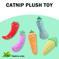 Plush Squeaky Bone Dog Toys Bite-Resistant Clean Dog Chew Puppy Training Toy Soft Banana Carrot And Vegetable Pet Supplies Toys