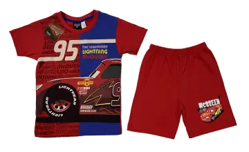 Jersey Pajamas - Red/Lightning McQueen - Kids