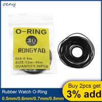 1 bag 0.5/0.6/0.7/0.8mm Watch O-Ring Waterproof Rubber Watch Back Cover Gaskets Watch Repair Tool for Watchmaker tools Accessory