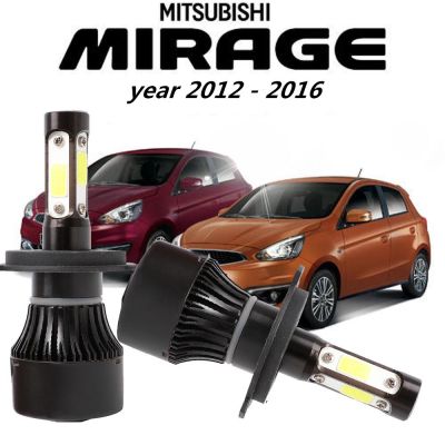 ไฟหน้ารถยนต์ Led 8000 Lm 1 คู่สําหรับมิตซูบิชิ Mirage , ปี 2012-2016