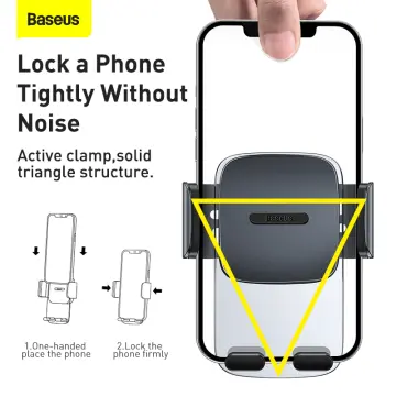 Baseus Gravity Car Phone Holder Suit 4.7-6.7 inch Universal Air Vent Mount  / Suction Cup Holder Auto For iPhone 13 Pro Max Xiaomi Samsung Huawei  Samsung