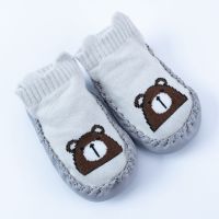 Baby Rubber Soles Girls Boys Shoes Newborn FallWinter Landing Socks Non-slip Soft Socks Cartoon Children Gifts