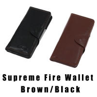 Super Fire Wallet (หนังสีดำ น้ำตาลอ่อนยาว)-ลูกเล่นมายากล Stage Jokes Toys Props Mentalism Close Up Comedy