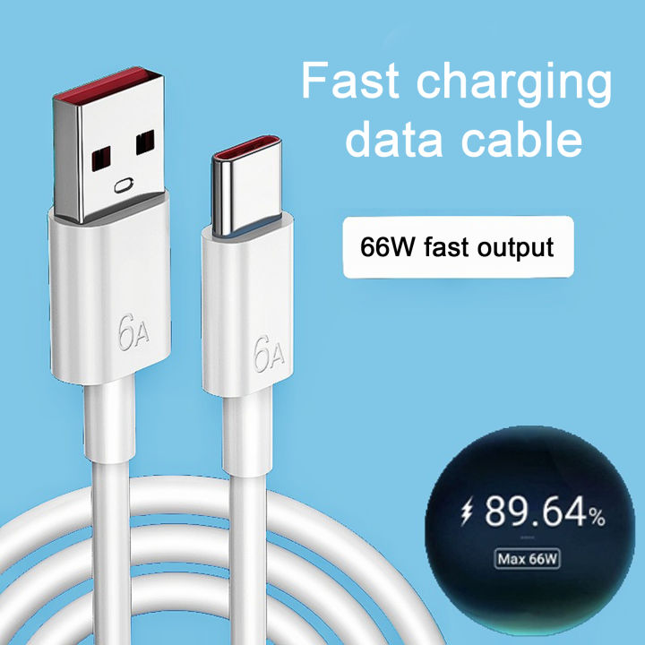 สายข้อมูลเก็บข้อมูลขนาดใหญ่ชาร์จเร็วส่งออกข้อมูลที่เสถียร6a-66w-type-c-โทรศัพท์มือถือสายชาร์จสำหรับ-android-สำหรับ-huawei-สายข้อมูล-xiaomi-ได้อย่างกว้างขวาง