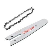 HOTZ 4 Inch Mini Steel Chainsaw Chain Electric Electric Saw Accessory Replacement Made of Fine Quality Steel with Superior Guide NEW