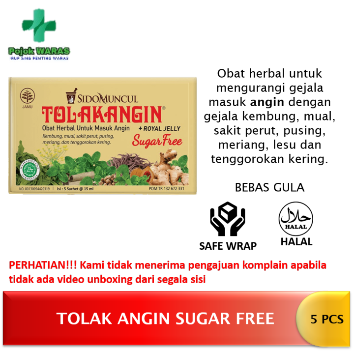 Tolak Angin Bebas Gula Sugar Free Box Isi Pcs Lazada Indonesia