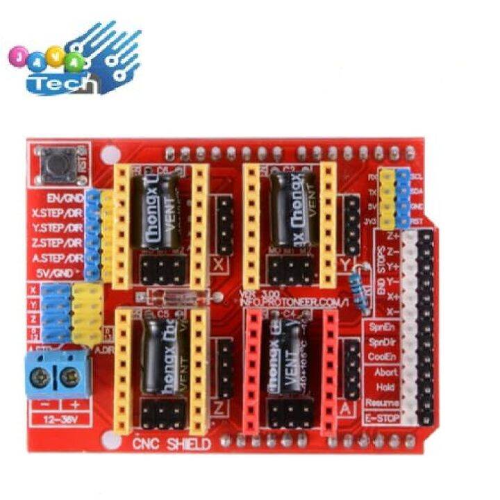 4 Axis CNC Shield V3 Arduino Compatible A4988 Expansion Board | Lazada ...