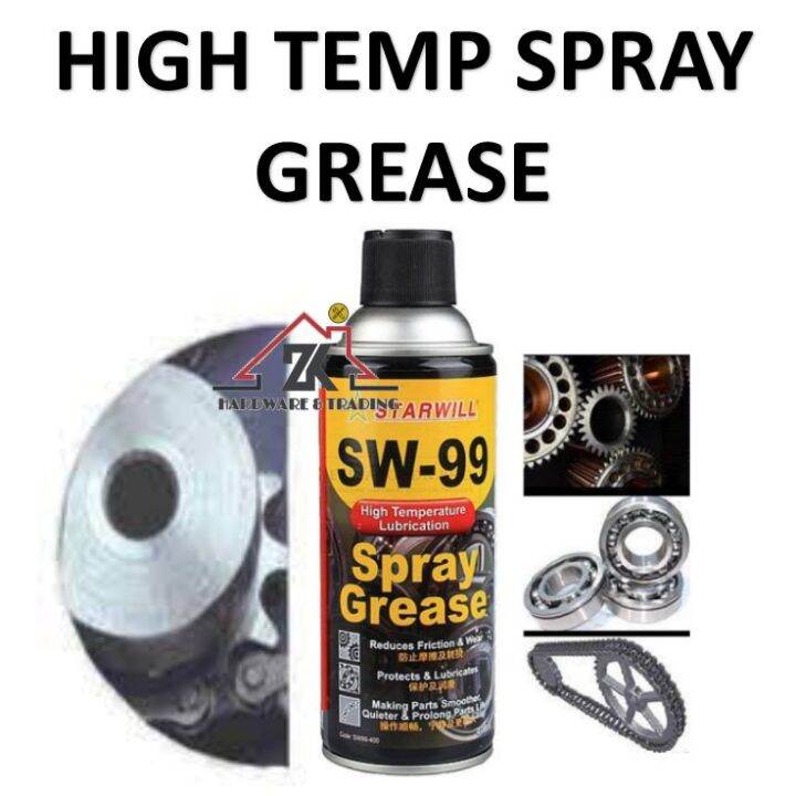 HIGH TEMPERATURE LUBRICATION SPRAY GREASE 400ML / HIGH TEMP GREASE Lazada