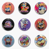 【CC】 Glamrock Fnaf Security Breach Superstar Soft Pin Customizable Cartoon Brooch Fashion Badge