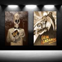 Grim Fandango Cover Retro Game HD Print Canvas Poster Bedroom Decor Sports Landscape Office Room Gift 0804