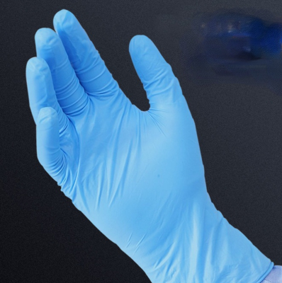 100ชิ้น Powderless สวมทนทิ้งถุงมือไนไตรสีฟ้าลื่นหลักฐานและกรดฐานหลักฐานห้องปฏิบัติการครัวถุงมือไนไตรล์