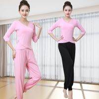 ❒✚ Yoga clothes spring and summer new modal gym fitness clothes morning running sportswear beginners training clothes dance clothes