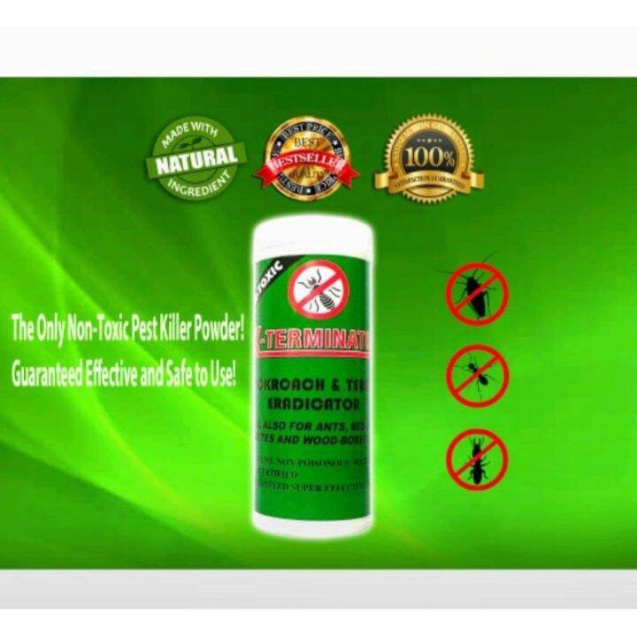 X TERMINATOR 20G150G COCKROACHANTS BEDBUGS WOODBORERS ERADICATOR