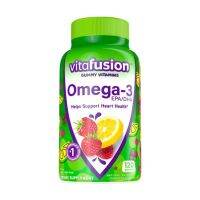 วิตามินนำเข้า ?? Vitafusion Gummy Vitamins Omega 3 วิตามินกัมมี่โอเมก้า 3 รสราสเบอรี่และเลมอนเนส