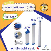 หลอดไฟฉุกเฉินพกพา (USB) ปรับแสงได้ 3 ระดับ