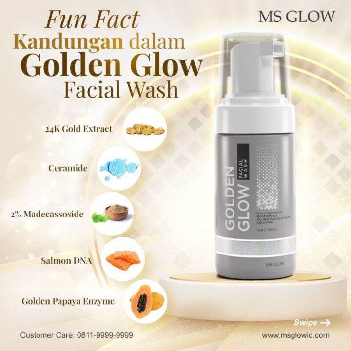NEW GOLDEN GLOW FACIAL WASH MS GLOW Lazada
