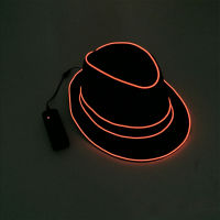 Jazz Hat Dancer Wire Glowing Streak Gentleman Cap Led Strip Neon Top Hats Event Wedding Party Supplies Easter Valentines Day