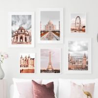 โปสเตอร์และภาพพิมพ์นอร์ดิกของ London Eye, Colosseum และ Red Square Wall Art-สถานที่ท่องเที่ยวในเมืองที่มีชื่อเสียงภาพวาดผ้าใบสำหรับตกแต่งบ้าน