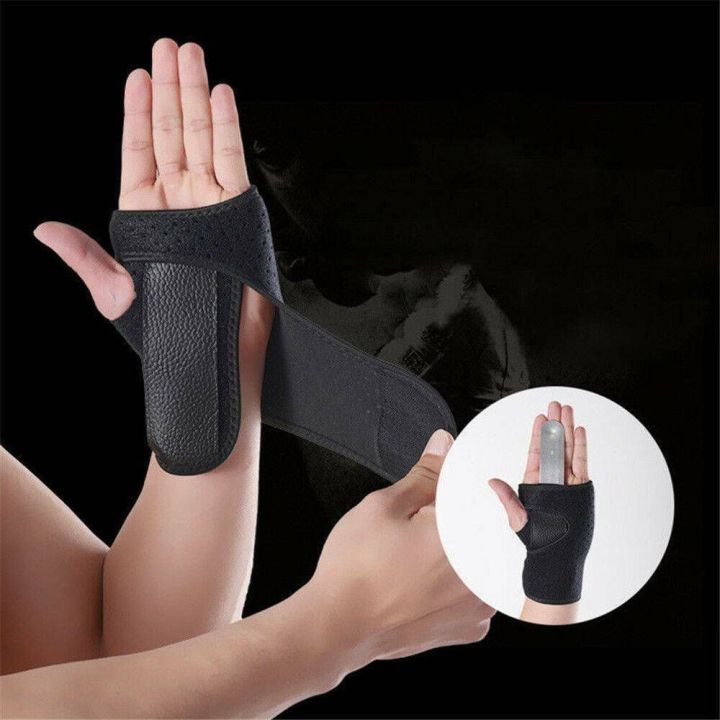 daxiang-เข็มขัดรัดมือข้อมือมีหลุมสายรัดรองรับสีดำสำหรับพันข้อมือ