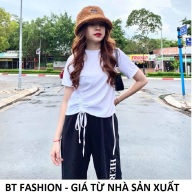 Áo Thun Nữ Cotton Kiểu Dây Rút Thời Trang Hot BT Fashion Dây Rút - TT01 - thumbnail