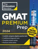 หนังสืออังกฤษใหม่ Princeton Review GMAT Premium Prep, 2024 [Paperback]