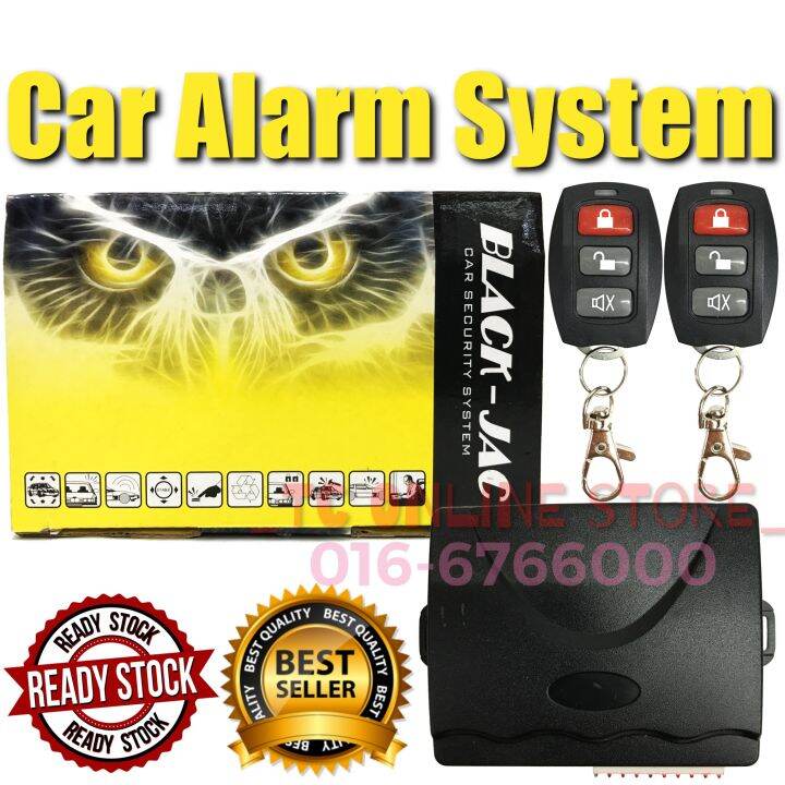 Car Alarm System BLACKJAC Car Security Alarm System For Universal Car