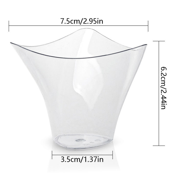 veli-shy-10ชิ้น100มล-แก้วของหวานพลาสติกใสใช้แล้วทิ้งแก้วมูสเจลลี่