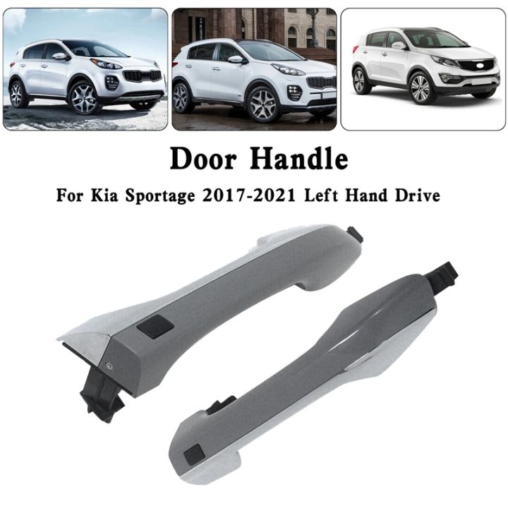 front-inductive-outside-door-handle-have-button-for-kia-sportage-2016-2021-chrome-catch-puller-handle