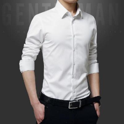 ผู้ชายแฟชั่นเสื้อสไตล์เกาหลีใหม่2023สีทึบเสื้อธุรกิจแขนยาวเสื้อเชิ้ตผู้ชายเสื้อผู้ชายขนาดใหญ่พิเศษ