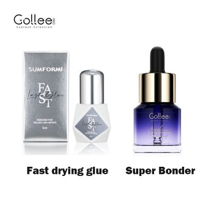 [Buy 2 to get 3]Gollee New Lash Glue for eyelash extension Latex-free 0.3-1s FAST drying eyelash extension adhesive Long-lasting