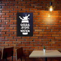 Wall Décor tin sign spot stocks 10049;℗ COME TO Dark SIDE OF THE BEER Rustic Vintage Metal Tin Plate，size：20X 30cm