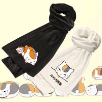 ☁✆◐ Anime Natsume Yuujinchou Cute Nyanko Sensei Cat Print Scarf 170cm Men Women Unisex Autumn Winter Warm Neck Wrap Shawl Gifts