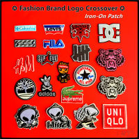 ♚ Fashion nd Logo Crossover Iron-On Patch ♚ 1Pc DIY Sew on Iron on Badges Patches（20 Styles）