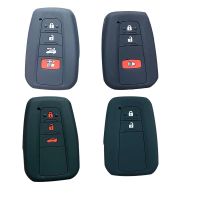 dvfggv Key Cover For Toyota Camry Prado CHR Prius Corolla RAV 4 Silica Gel Key Cover Case Set For Toyota Camry Prius CHR Corolla RAV4