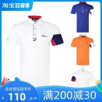 Titleist Golf clothing mens short-sleeved breathable outdoor t-shirt polo shirt jersey jersey top Callaway1 PearlyGates Titleist J.LINDEBERG ANEW☁☃