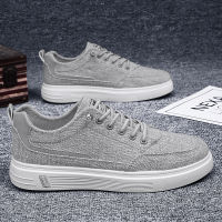 Mens Shoes 2023 New Summer Breathable Linen Shoes Trendy All-Match Shoes Mens Canvas Shoes Thin Casual Sneakers