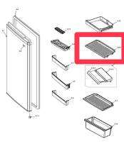 ชั้นวางกระจก/ชั้นวางของในตู้เย็น SHARP/FTNA-A597CBFA กับรุ่น SJ-N15S-SL SJ-N15S-GR SJ SJ-G15S/ตำแหน่ง5-12