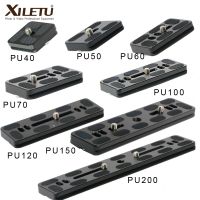 Xiletu แผ่นปลดเร็ว PU40 PU50 PU60 PU70 พร้อม 1/4 quot; สกรูเมาท์ขาตั้งกล้อง หัวบอล สําหรับ Arca Swiss Benro Monopod amp; กล้อง SLR