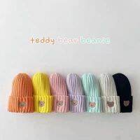 【YD】 Toddler Baby Knitted Hats Boys And Warm Caps 2023 Little Embroidered Childrens