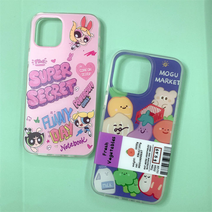 เคสโทรศัพท์มือถือแบบนิ่ม-ลายการ์ตูนน่ารัก-นิ่มๆ-เคสแบบนิ่มปกป้องโทรศัพท์-เคสมือถือ-รุ่น-12-12pro-12promax-13-13pro-13promax