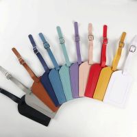 【DT】 hot  1PC PU Leather Flight Luggage Tag Holiday Travel Accessories Women Men Baggage Board  Name ID Address Holder Suitcase Label Tag