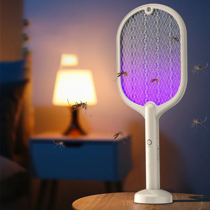 New Electric Mosquito Racket USB Rechargeable 3000V High Voltage ...