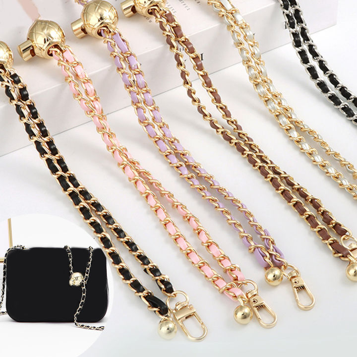Shoulder Bag Chain 120cm Bag Chain Strap with Golden Ball Metal