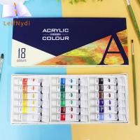 LEIFNYDI 5ML ศิลปินเม็ดสีใช้ทาสีอุปกรณ์ศิลปะภาพแต่งผนังสีน้ำชุดสีอะครีลิค Gouache