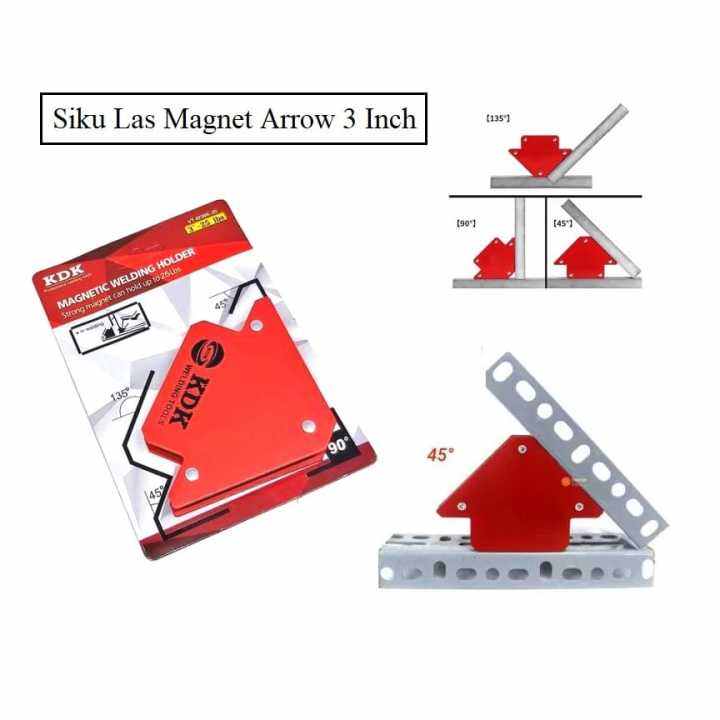 New Promo Pcs Kdk Siku Magnet Inch Lb Pemegang Besi Las Sudut Derajat Lazada