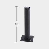 4pcs Metal Furniture Legs Straight Cone Iron Support Feet Cylindrical for Sofa Tv Cabinet Stool Coffee Table Foot with Screws