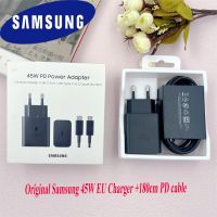 Samsung 45W PD Power Charger With 180CM 5A USB Type-C To C Cable For GALAXY A54 S23 S22 S21 S20 Note 10 Plus S20 Note20 Ultra 5G